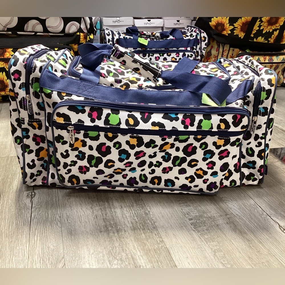 Xlarge Multi Co Leopard Dufflebag